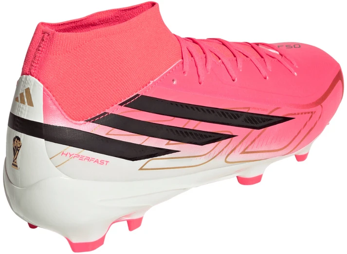 Buty piłkarskie adidas F50 Hyperfast League Mid FG rožinė KJ6714 (46 2/3)