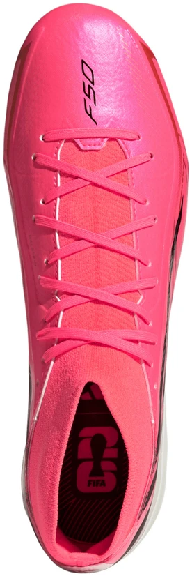 Buty piłkarskie adidas F50 Hyperfast League Mid FG rožinė KJ6714 (46 2/3)