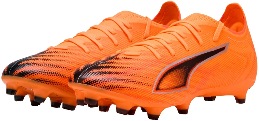 Puma Ultra 6 Match FG/AG „Heat Fire“ futbolo bateliai, oranžiniai, 108514 03 (40.5)