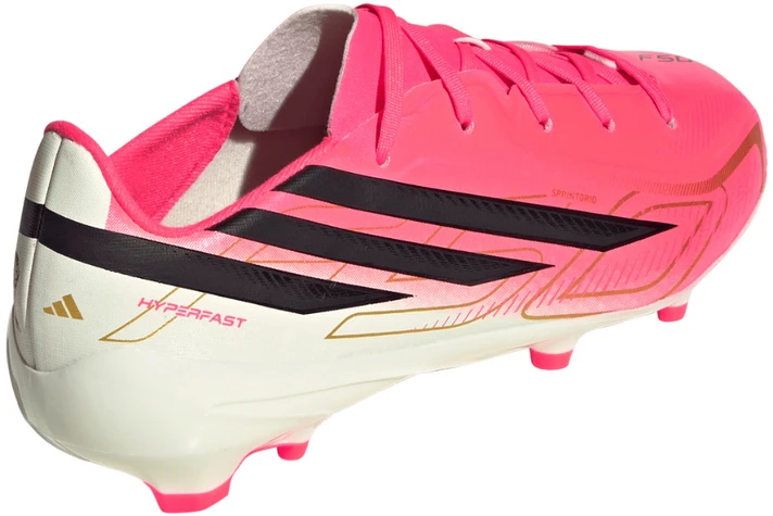 Adidas F50 Hyperfast League FG vaikiški futbolo bateliai, rožiniai HQ5161 (33)