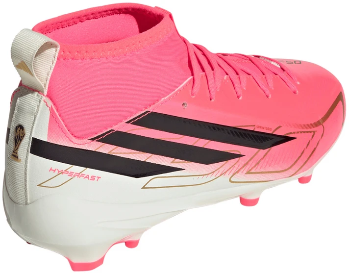Buty piłkarskie vaikams adidas F50 Hyperfast League Mid FG rožinė KK1315 (38)