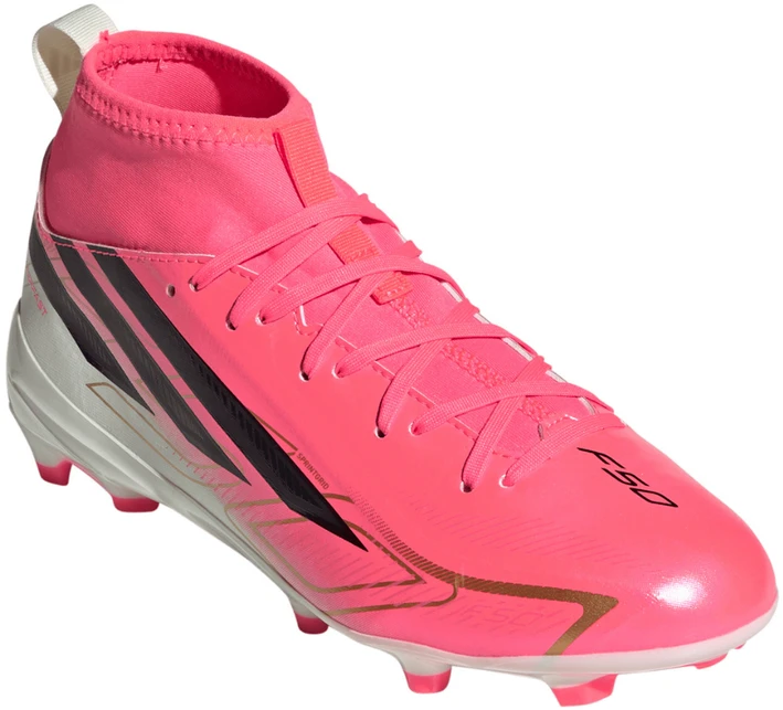 Buty piłkarskie vaikams adidas F50 Hyperfast League Mid FG rožinė KK1315 (38)