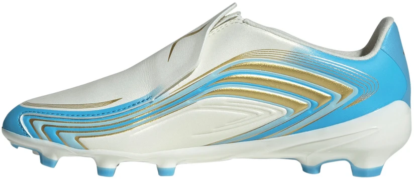 Buty piłkarskie vaikams adidas F50 Messi League LL FG balta ir-mėlyna IH1907 (33)