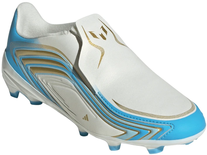 Buty piłkarskie vaikams adidas F50 Messi League LL FG balta ir-mėlyna IH1907 (33)