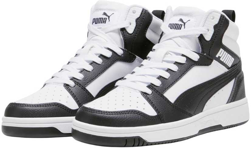 Buty vaikams Puma Rebound V6 Mid balta ir-juoda 393831 01 (38)