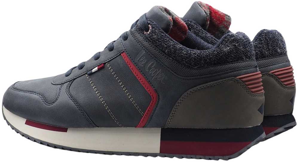 LCO Lee Cooper Men’s Shoes Navy Raudona LCJ-21-29-0642M