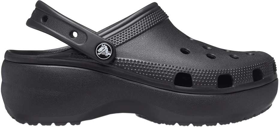 Moteriškos klumpės su paaukštintu padu Crocs Classic Platform, juodos
