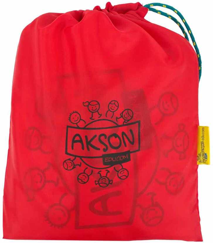 Akson Animacinis parašiutas - 3m, 24 rankenos, vaivorykštės spalvos