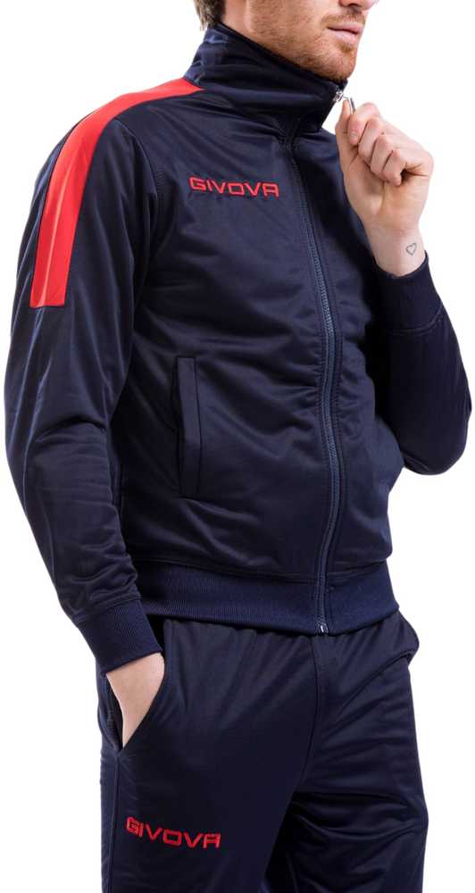Carruzzo Dres Givova Tuta Revolution spalva tamsiai mėlyna-raudona TR033 0412 L