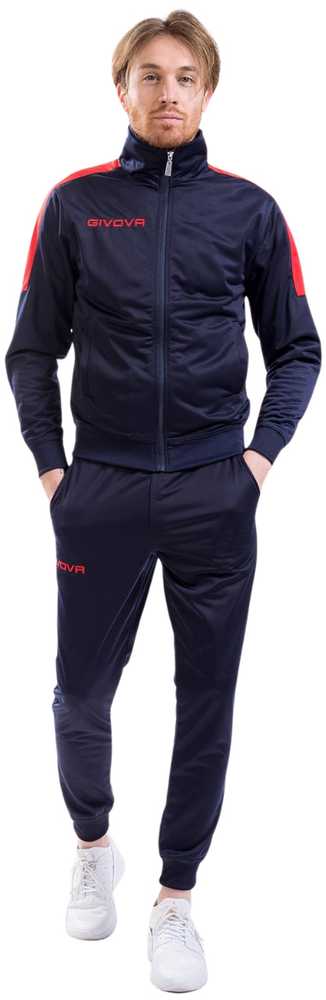Carruzzo Dres Givova Tuta Revolution spalva tamsiai mėlyna-raudona TR033 0412 L