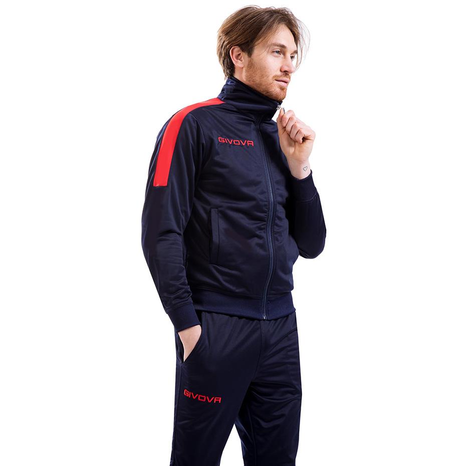 Carruzzo Dres Givova Tuta Revolution spalva tamsiai mėlyna-raudona TR033 0412 L