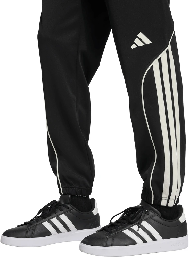 Vyriškas adidas 3-Dryžių sportinis kostiumas Juodas JN1817