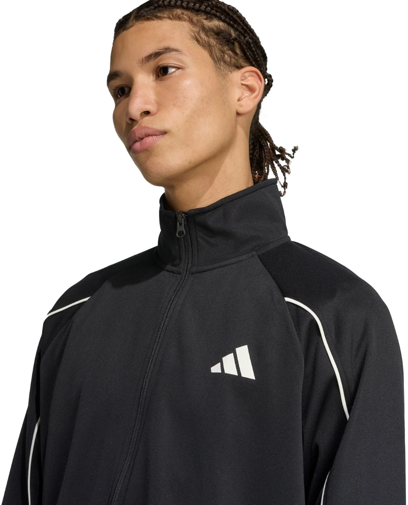 Vyriškas adidas 3-Dryžių sportinis kostiumas Juodas JN1817
