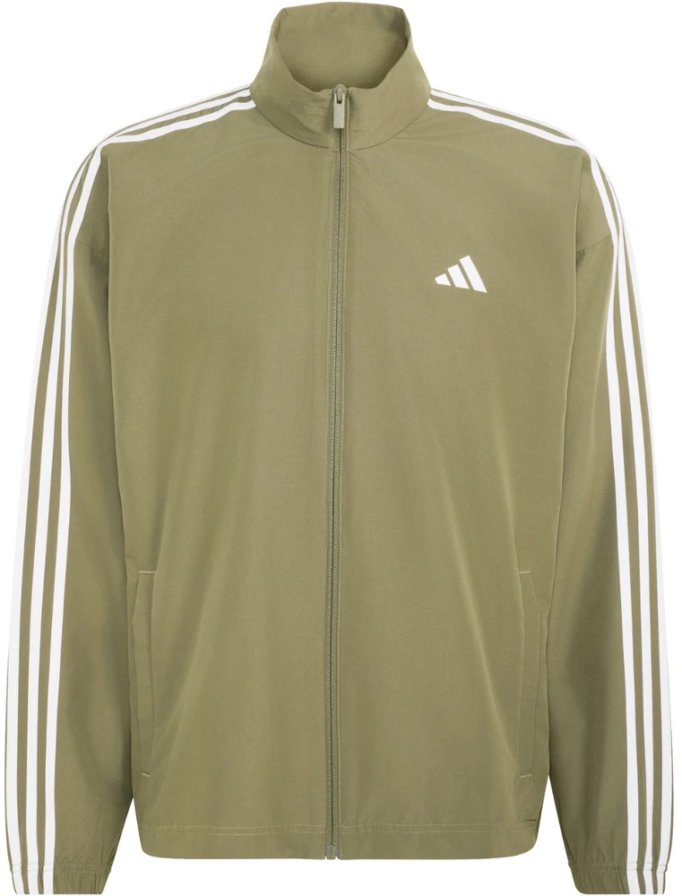 Dres męski adidas 3-Stripes Woven oliwkowy KY2300 (2XL)