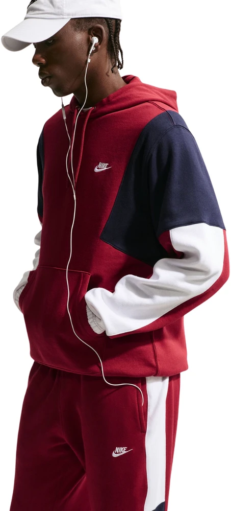Nike Sportswear Club vyriškas sportinis kostiumas bordo spalvos HV1165 613 (2XL)