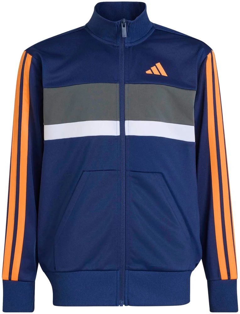 Dres vaikams adidas Seasonal Essentials Tiberio 3-Stripes tamsiai mėlyna KZ0148 (140cm)
