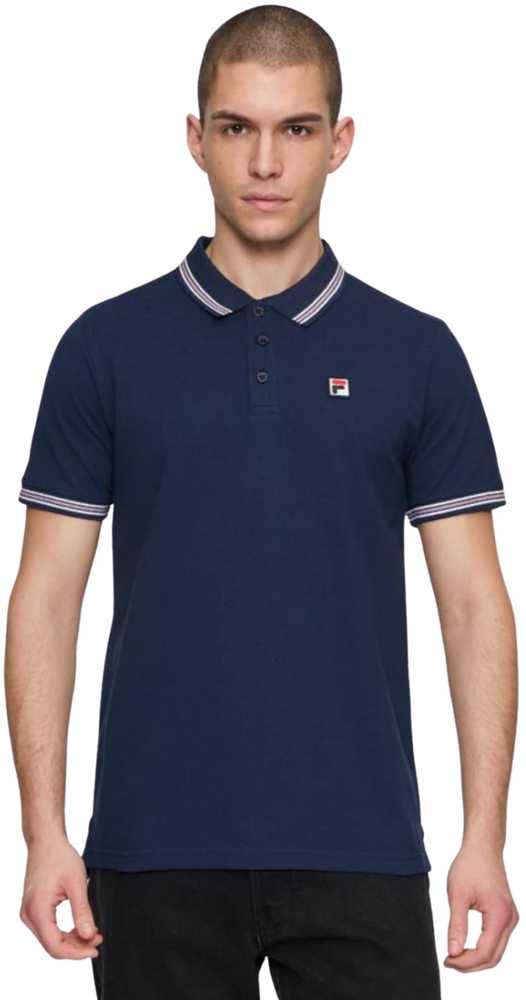 Fila Holdings Vyriški marškinėliai polo Fila Lubbeek tamsiai mėlyna FAM0898 50004 (M)