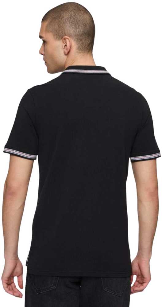 Fila Holdings Vyriški marškinėliai polo Fila Lubbeek juoda FAM0898 80010 (S)
