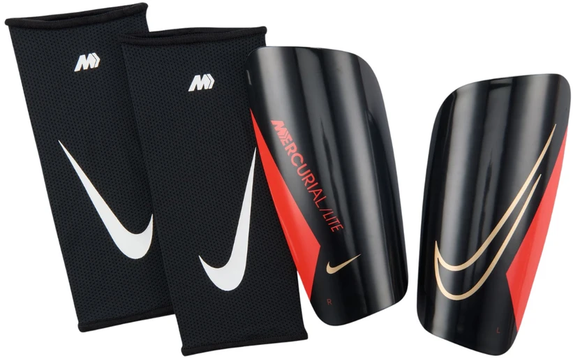 Futbolo apsaugos Nike Mercurial Lite SuperLock juoda DN3609 010 (L)