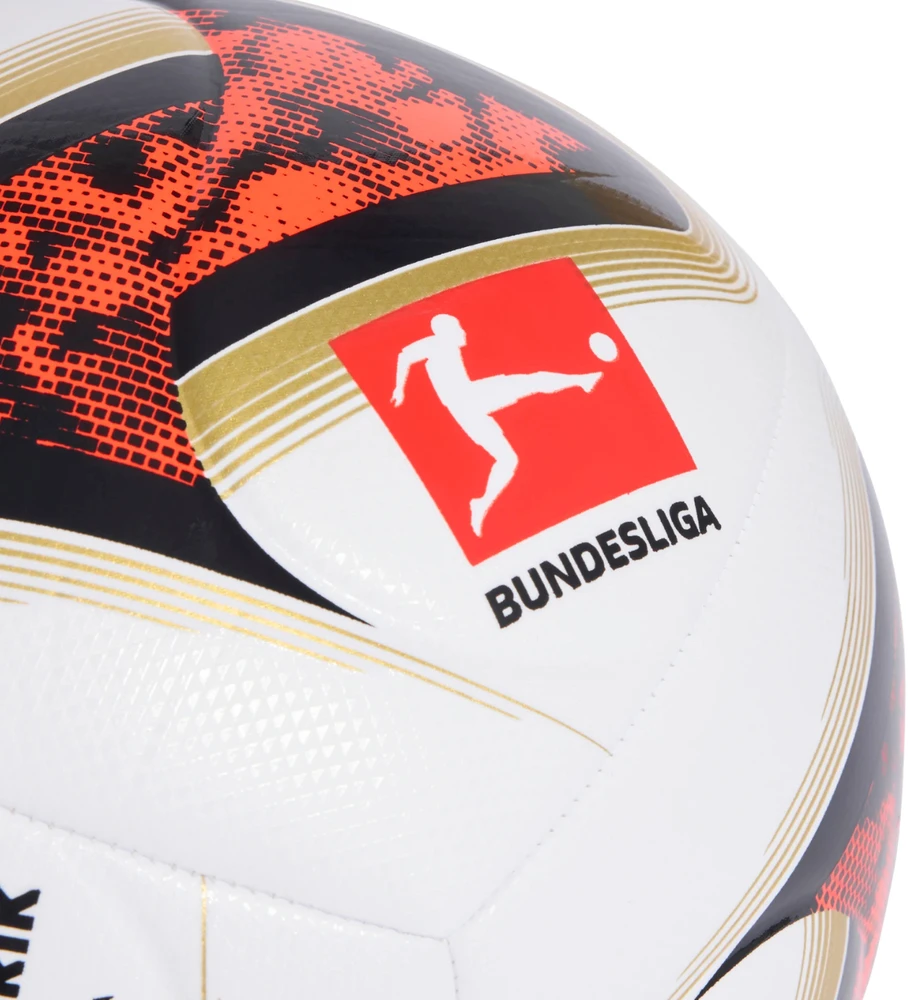 Futbolo kamuolys adidas Bundesliga 26/27 Torfabrik Training balta ir-oranžinė KG6040 (5)