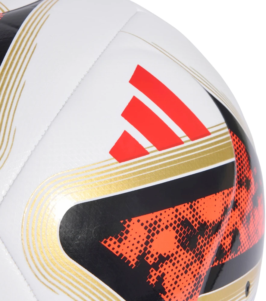 Futbolo kamuolys adidas Bundesliga 26/27 Torfabrik Training balta ir-oranžinė KG6040 (5)