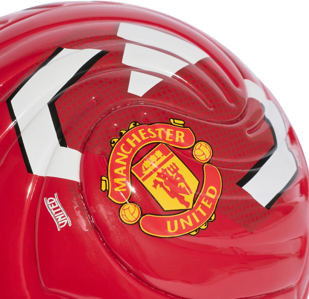 Mini futbolo kamuolys adidas Manchester United Home, raudonas, KE5120