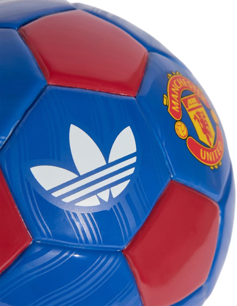 Futbolo kamuolys adidas Manchester United Away Mini mėlyna-raudona KE5121 (1)