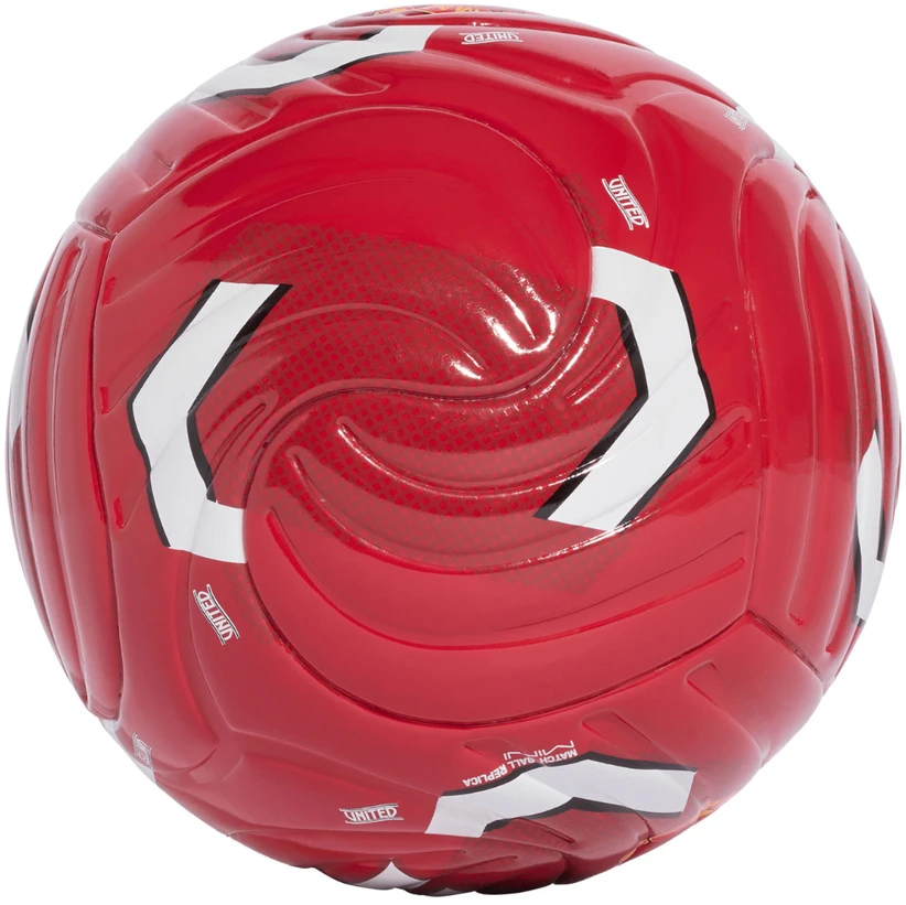 Mini futbolo kamuolys adidas Manchester United Home, raudonas, KE5120