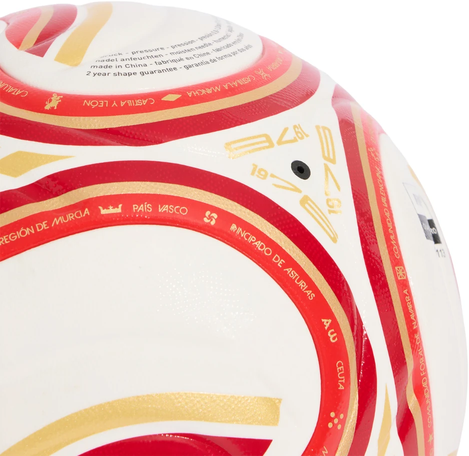 Futbolo kamuolys adidas Spain RFEF 26/27 Competition balta ir-raudona-oranžinė KE5081 (5)