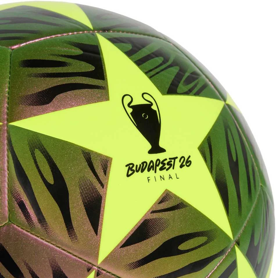 „Adidas“ – UEFA Čempionų lygos futbolo kamuolys, 5 dydis – juodas/geltonas
