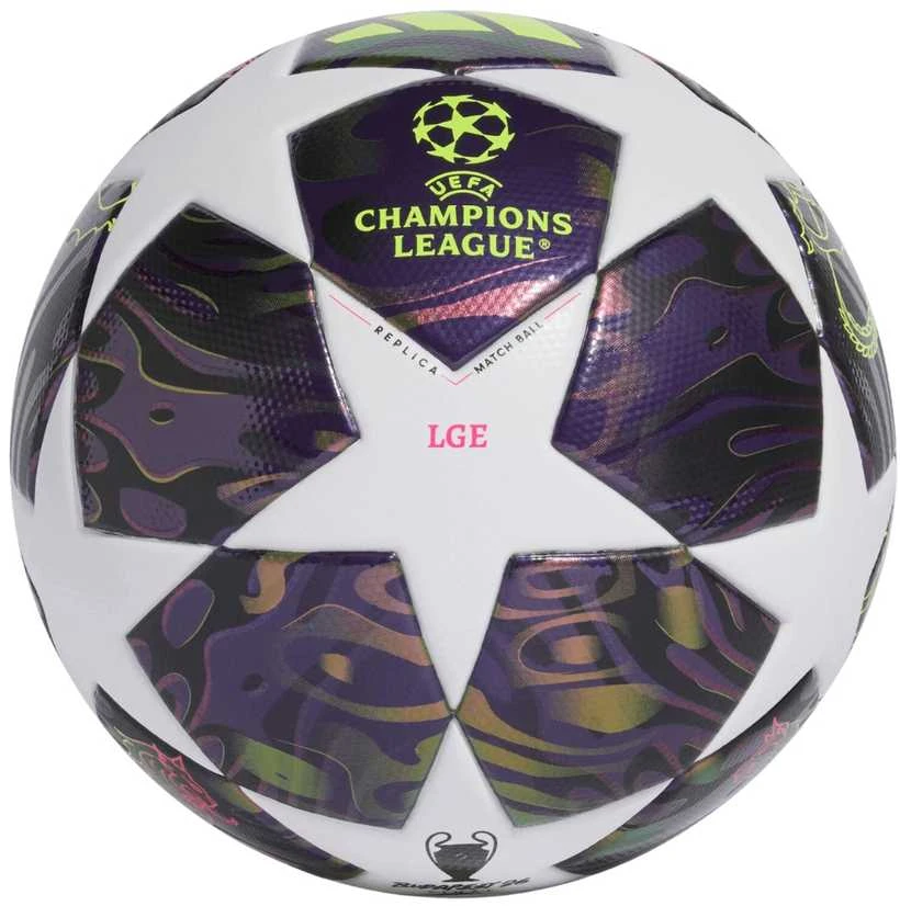 Futbolo kamuolys adidas UCL 25/26 Final League violetinė-balta JX9095 (5)