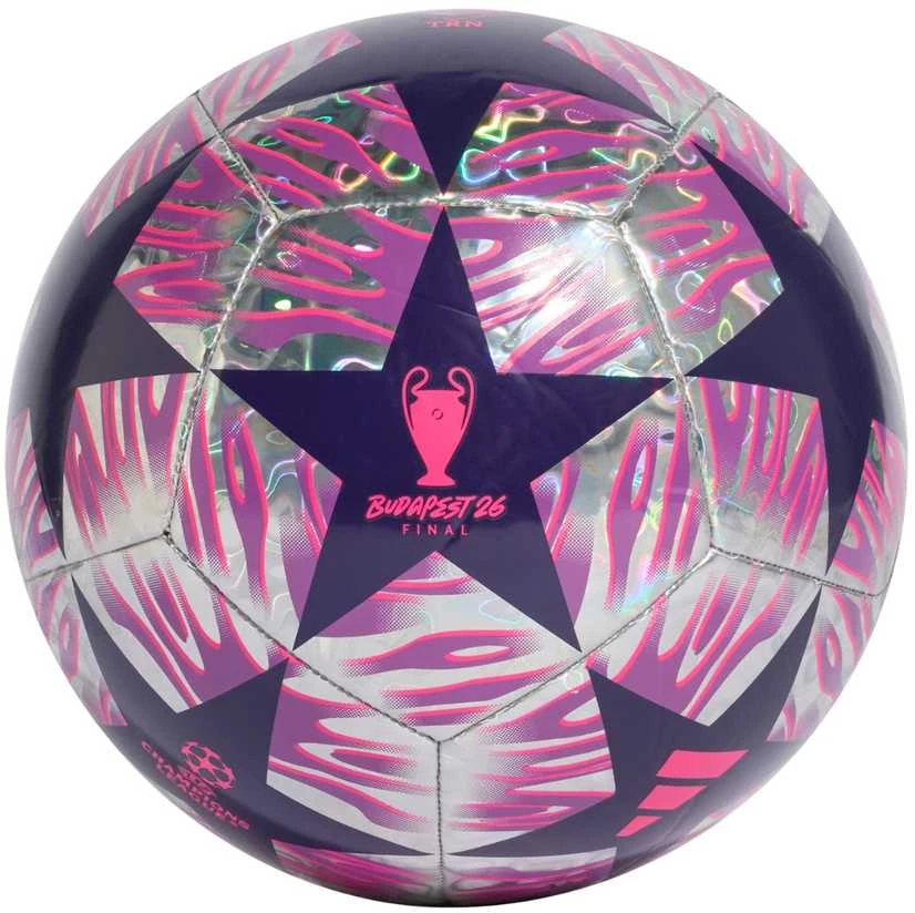 Futbolo kamuolys adidas UCL 25/26 Final Training Foil violetinė JX9104 (4)