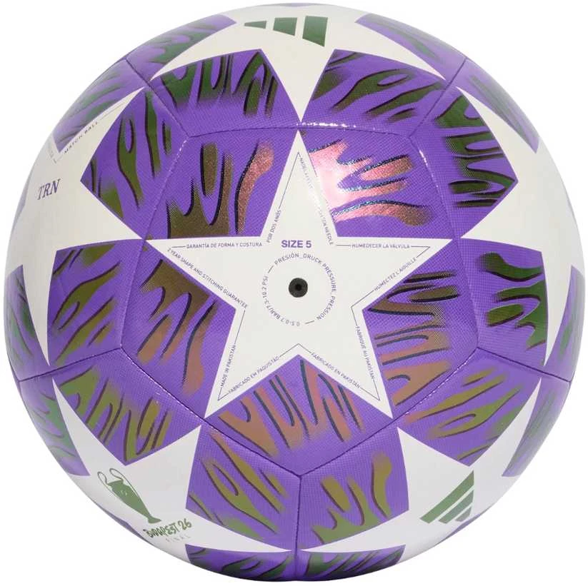 Futbolo kamuolys adidas UCL 25/26 Final Training violetinė-balta JX9089 (4)
