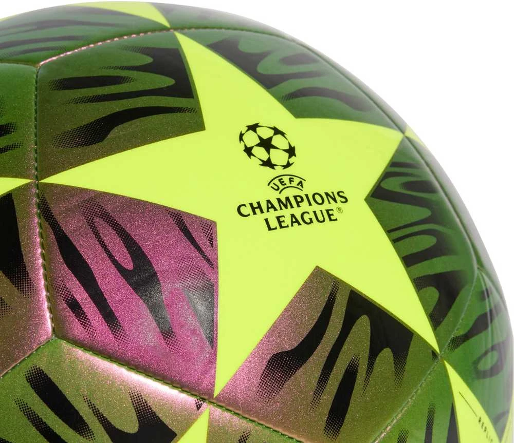 „Adidas“ – UEFA Čempionų lygos futbolo kamuolys, 5 dydis – juodas/geltonas