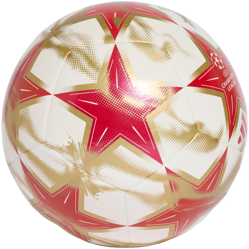 Futbolo kamuolys adidas UCL Club 26/27 League Stage balta ir-raudona-auksinė KE9764 (5)