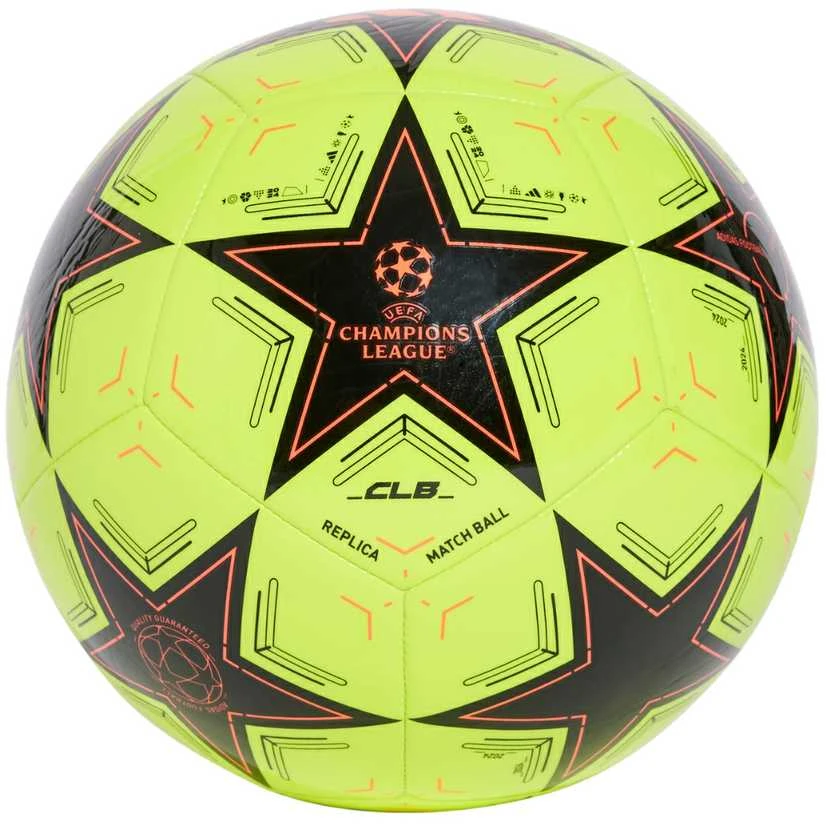Adidas UCL Club 24/25 futbolo kamuolys dydis 4 - Geltona