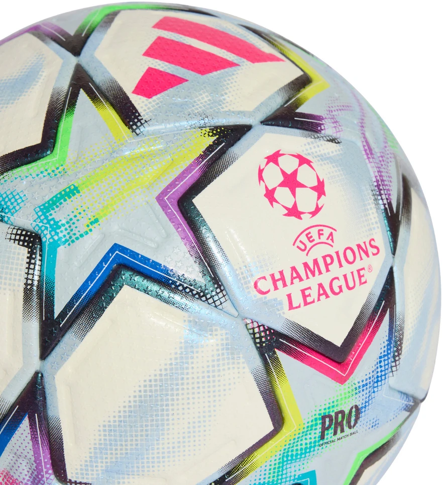 Futbolo kamuolys adidas UCL Pro 26/27 League Stage balta ir-melsva / kolorowa KE9757 (5)