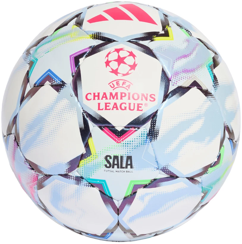Futbolo kamuolys adidas UCL Pro Sala 26/27 League Stage balta ir-melsva / kolorowa KE9772 (FUTS)