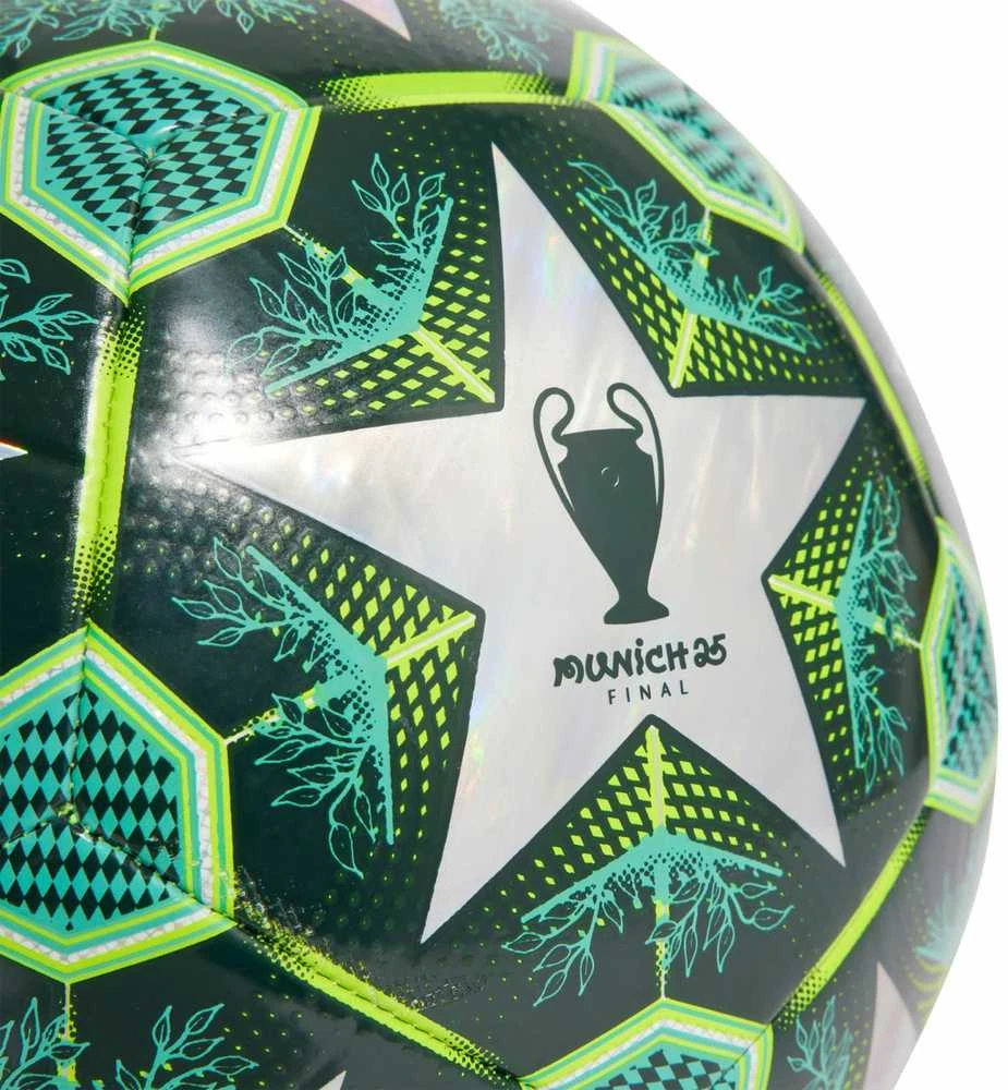 Adidas Futbolo kamuolys adidas UCL Training 24/25 Knockout Stages Foil zielono-sidabrinė JH1280 4