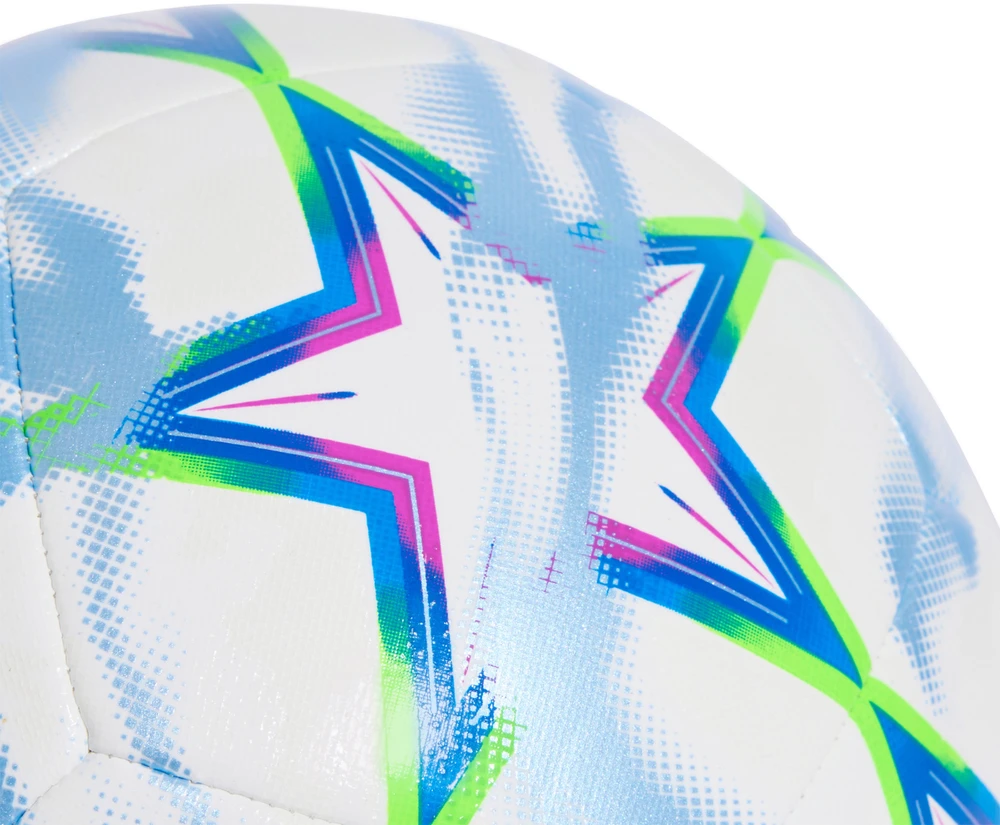 Futbolo kamuolys adidas UCL Training 26/27 League Stage balta ir-mėlyna-zielono-rožinė KZ2981 (3)