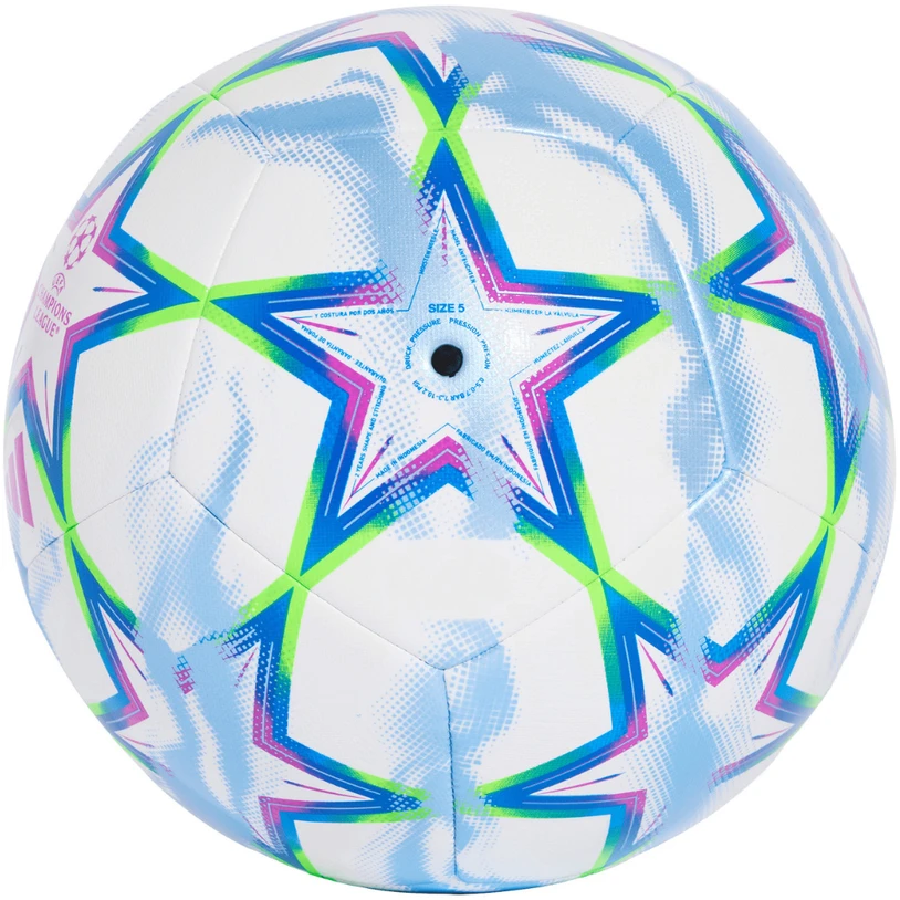 Futbolo kamuolys adidas UCL Training 26/27 League Stage balta ir-mėlyna-zielono-rožinė KZ2981 (3)