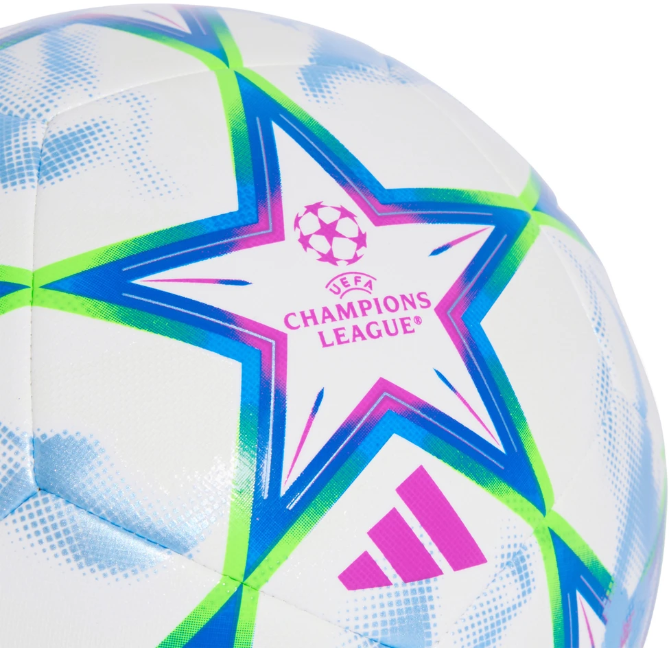Futbolo kamuolys adidas UCL Training 26/27 League Stage balta ir-mėlyna-zielono-rožinė KZ2981 (3)