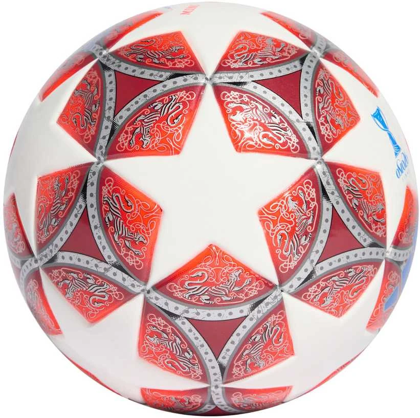 adidas UCL 25/26 moterų finalo mini futbolo kamuolys, raudonos ir baltos spalvos, JW1327