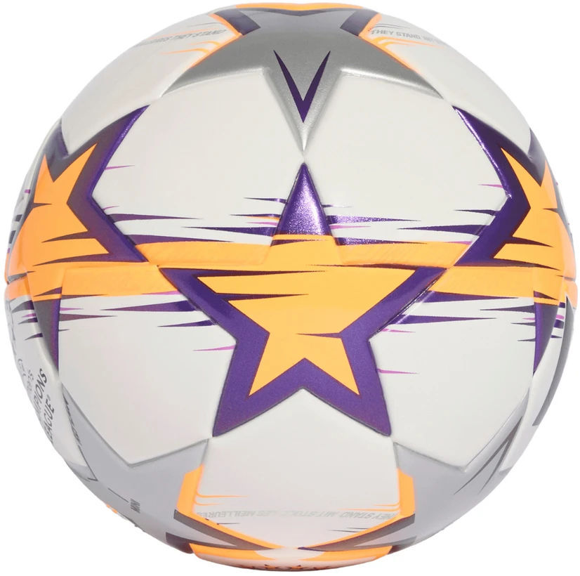 Futbolo kamuolys adidas UCL Womens Mini 26/27 League Stage balta ir-oranžinė-violetinė KE5143 (1)