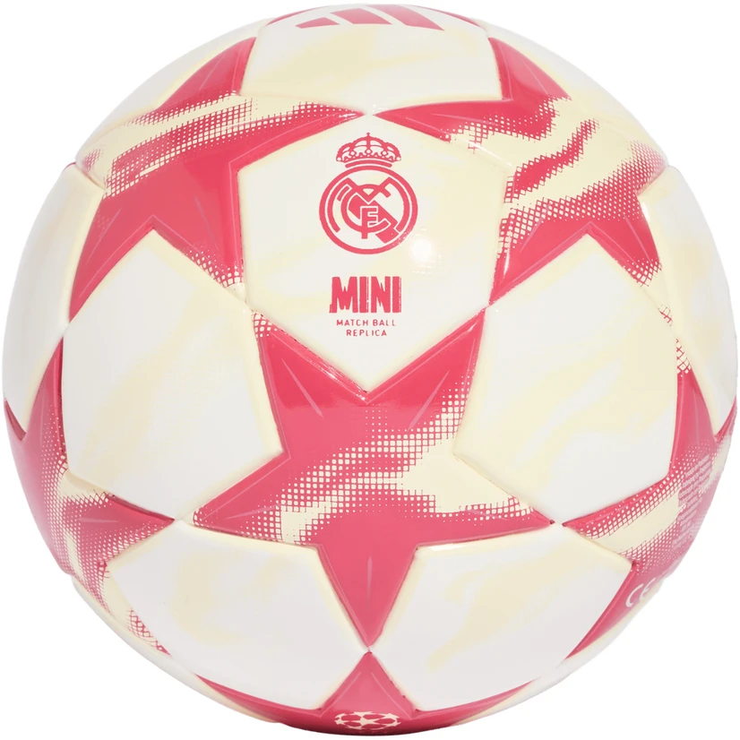 Futbolo kamuolys adidas UEFA Champions League 26/27 Real Madrid Mini balta ir-rožinė KE5107 (1)