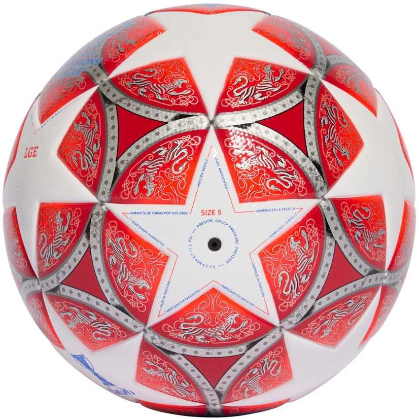 Futbolo kamuolys adidas Womens UCL 25/26 Final League balta ir-raudona JW1326 (4)
