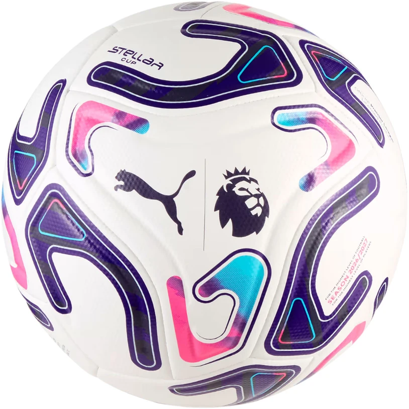 Futbolo kamuolys Puma Stellar Cup PL Reactivity balta ir-violetinė-rožinė 85113 01 (4)