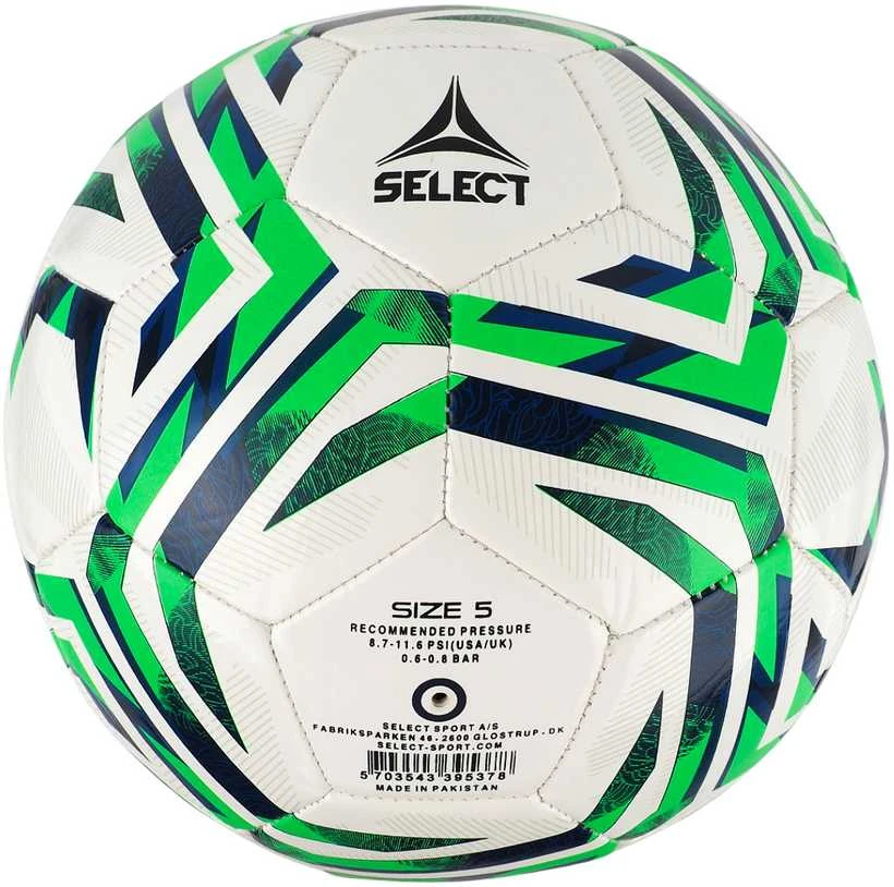 Select Klasikinis v25 baltas/žalias futbolo kamuolys