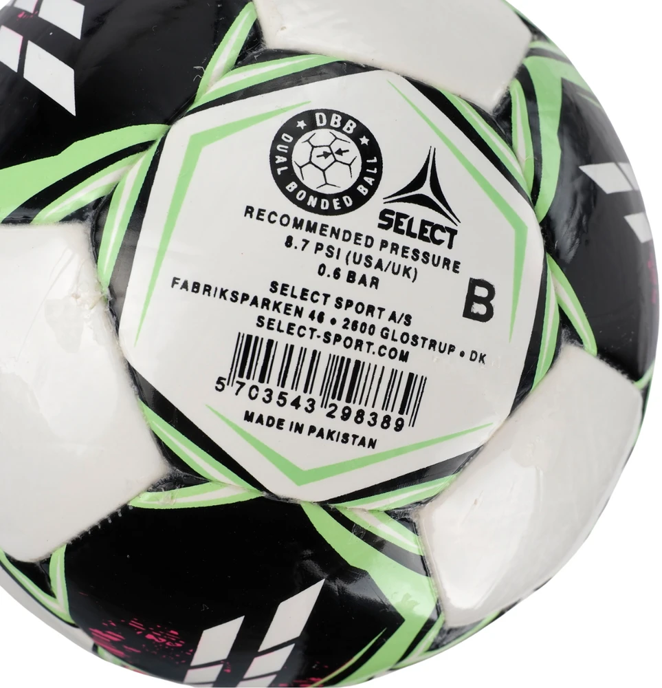 Futbolo kamuolys Select Hala Futsal Light DB v22 II gatunek balta ir-zielono-rožinė 17647/370017 (4)