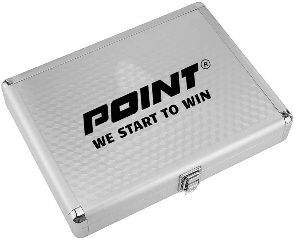 Aliumininis sidabrinis „Point“ dėklas